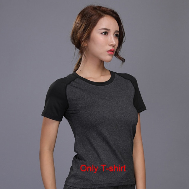 Women's sportswear Yoga Sets Jogging Clothes Gym Workout Fitness Training Yoga Sports T-Shirts+Pants Running Clothing Suit - Image 9
